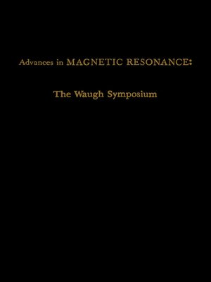cover image of Advances in Magnetic Resonance